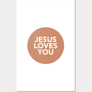 jesus loves you (rust) Posters and Art